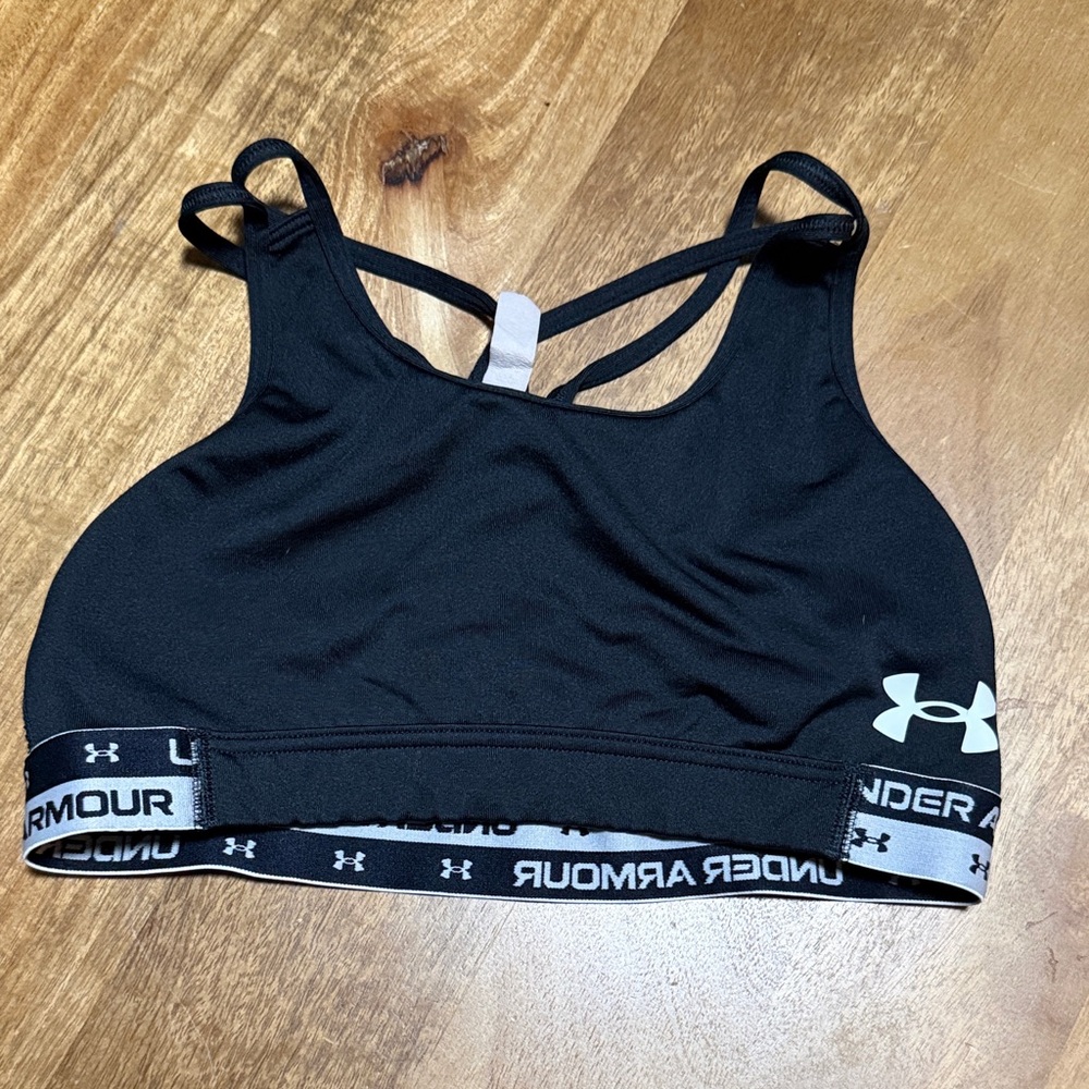 Under Armour Black Strappy Sports Bra